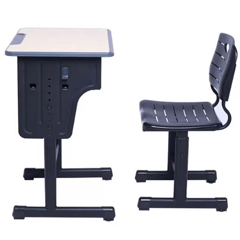 Adjustable nga mga Desk Ug Chair Classroom Steel Furniture Metal Mesa sa Bata Steel School Furniture Desks (3)